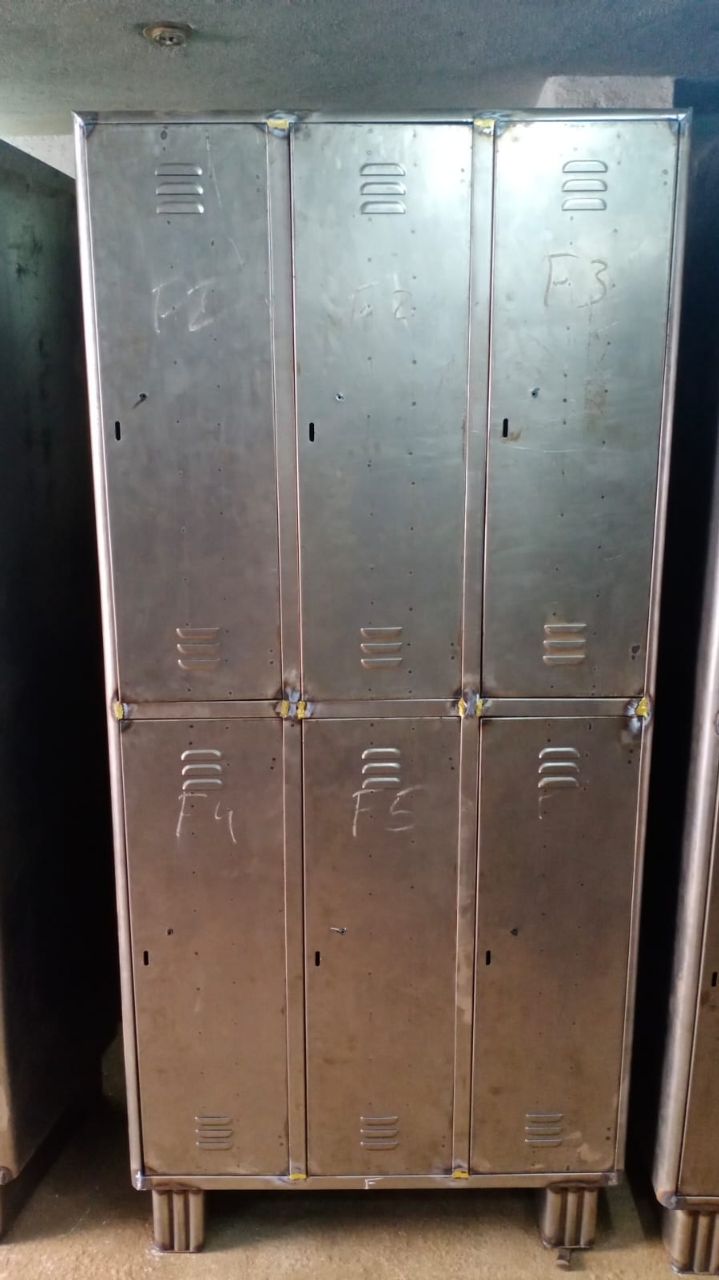 Wrought Iron Or Metal Storage Locker (6 Compartment ) view 3