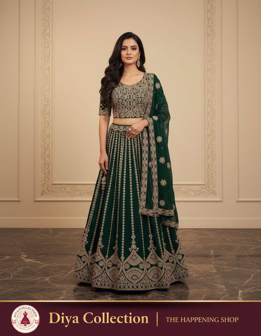 Embroidered Lehenga Set by Diya Collection