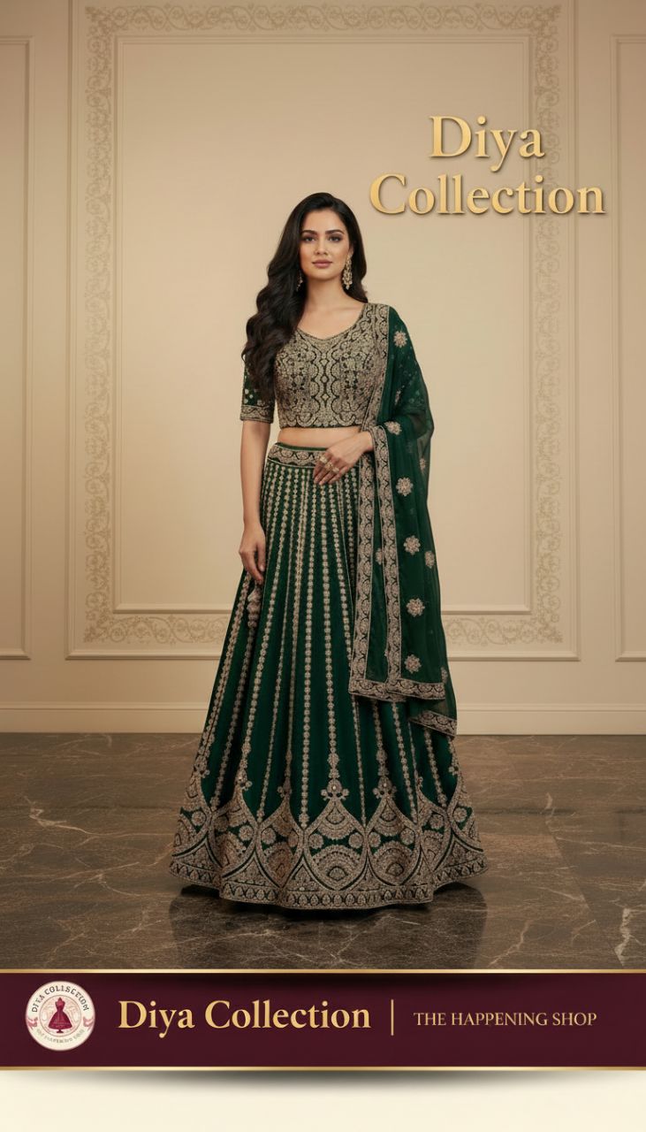 Embroidered Lehenga Set by Diya Collection view 5