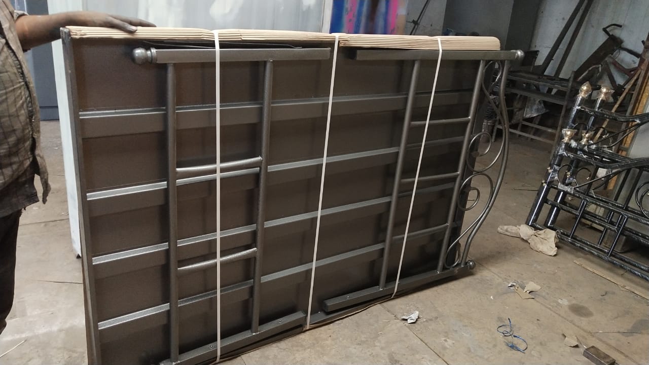 Wrought Iron Double Cot Folding view 6