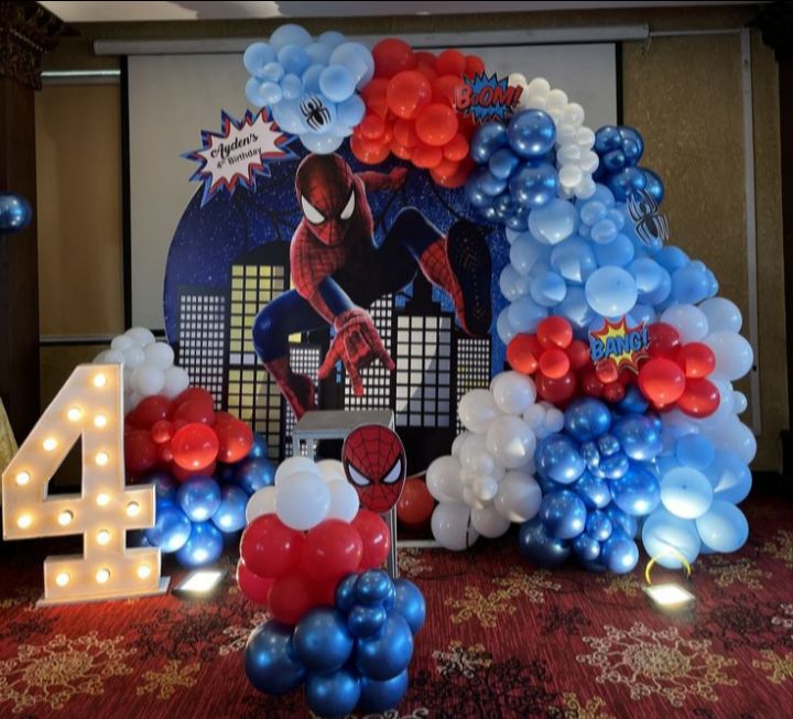 Spiderman Balloon Decoration Kit