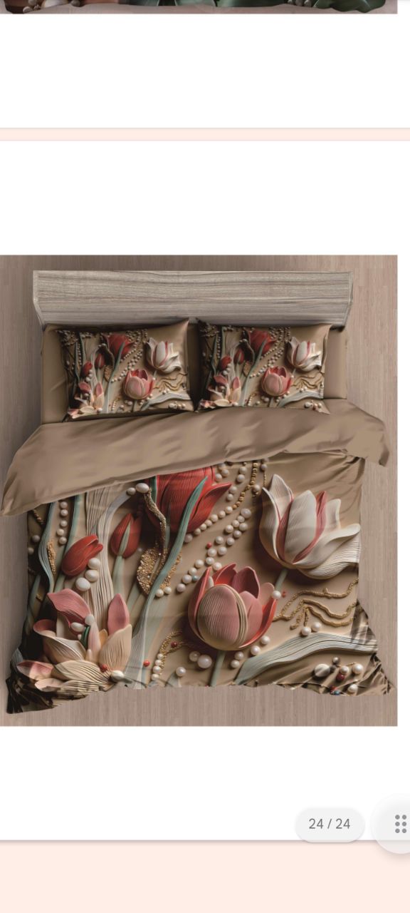 11d Print 3psc Bedsheet Set
