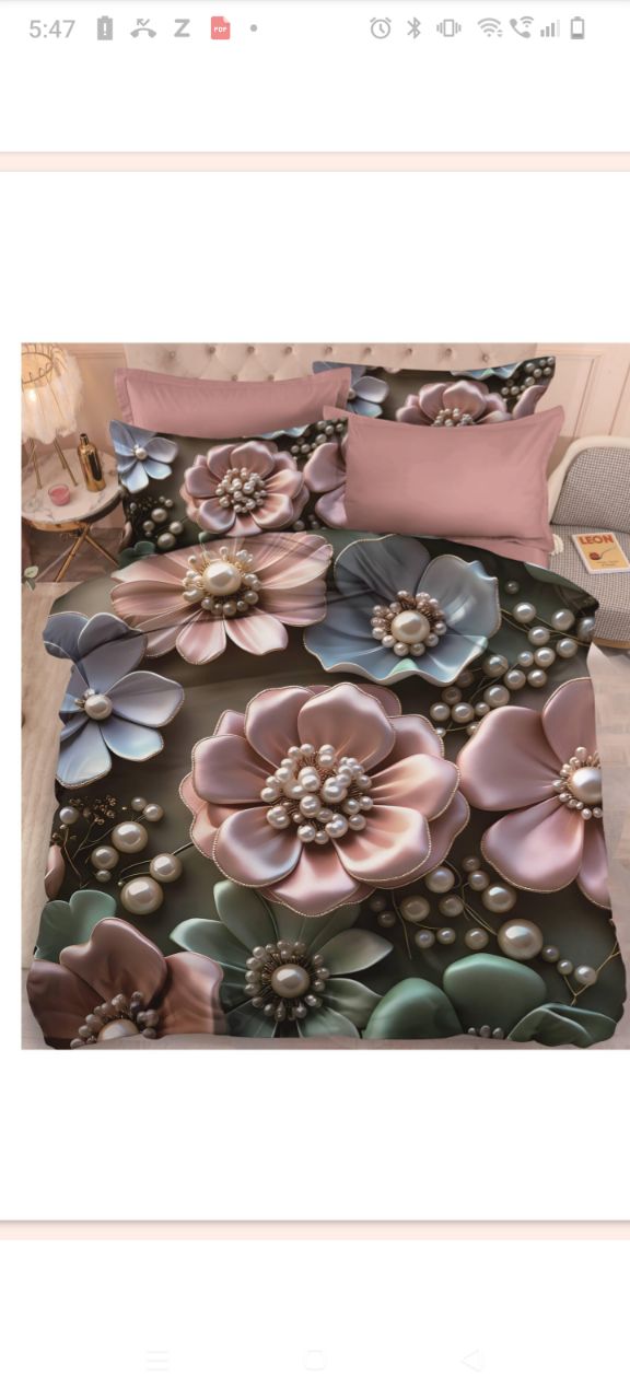 11d Print 3psc Bedsheet Set view 2