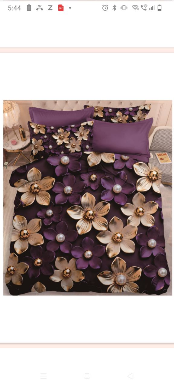New 11d Print 3psc Bedsheet Set. view 3