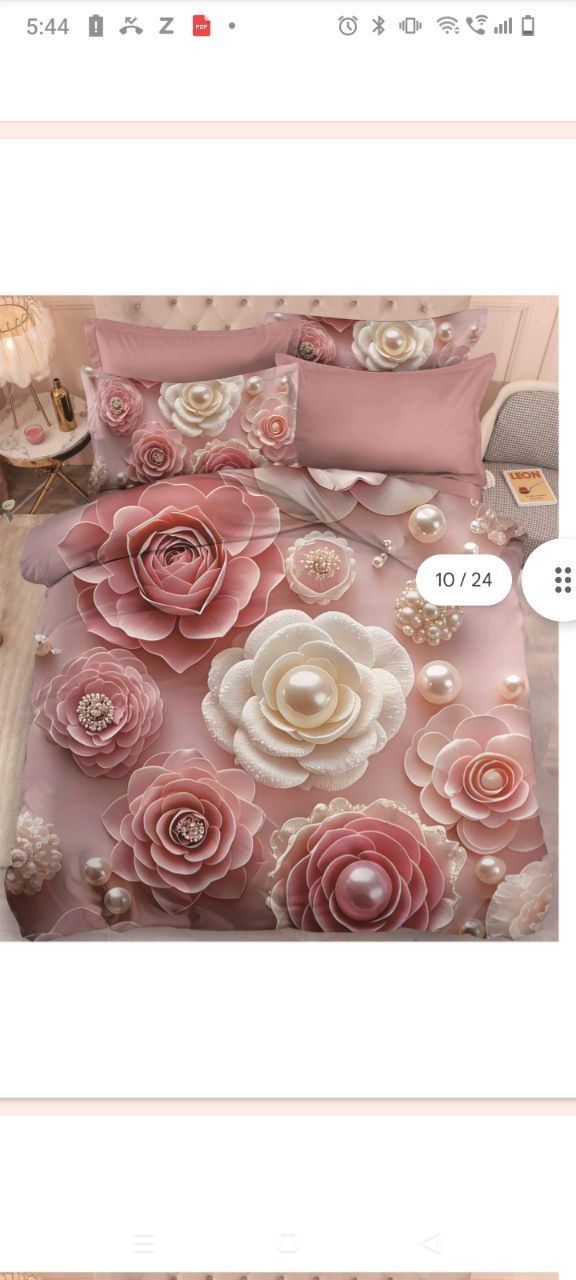 New 11d Print 3psc Bedsheet Set. view 4