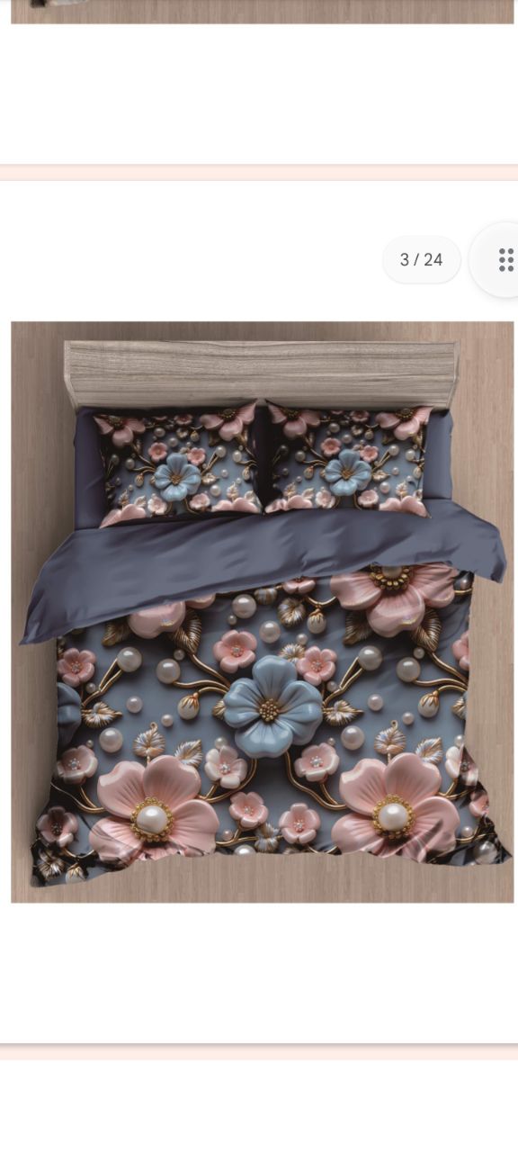 New 11d Print 3psc Bedsheet Set. view 10