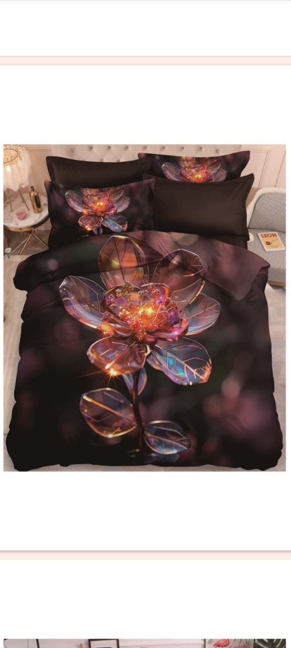 New 11d Print 3psc Bedsheet Set. view 9