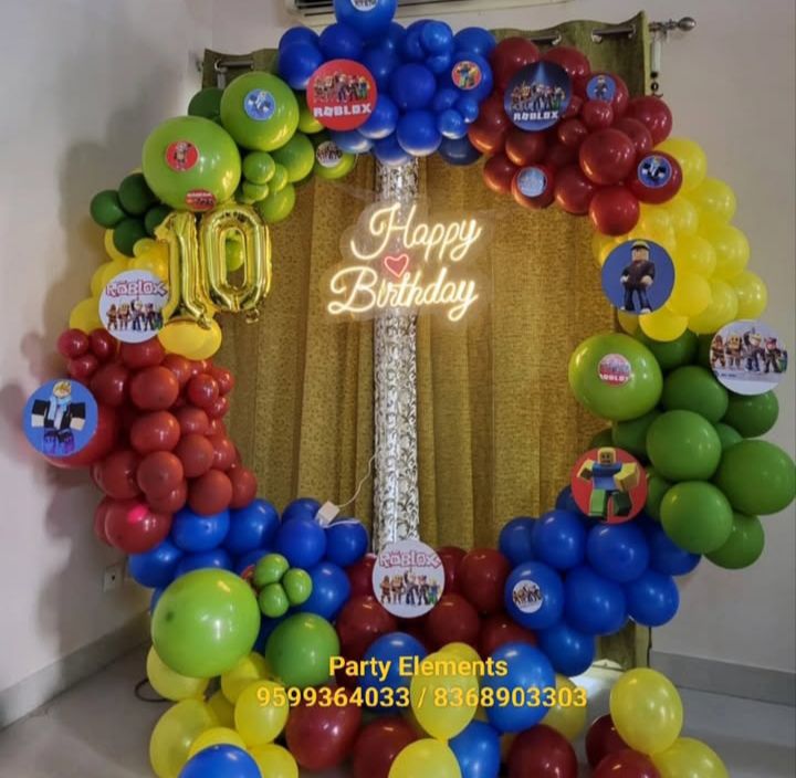 Roblox Theme Birthday Balloon Arch