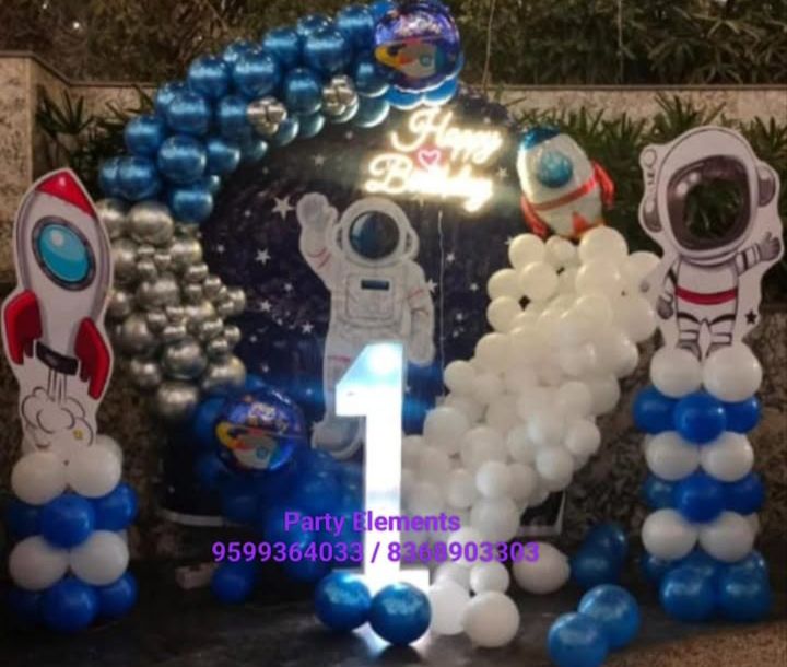 Space-Themed Birthday Decoration Kit