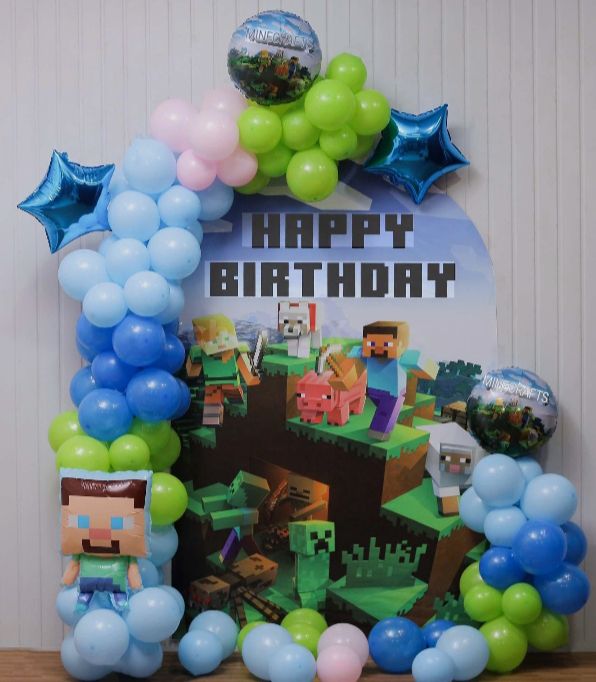 Minecraft Birthday Decoration Set