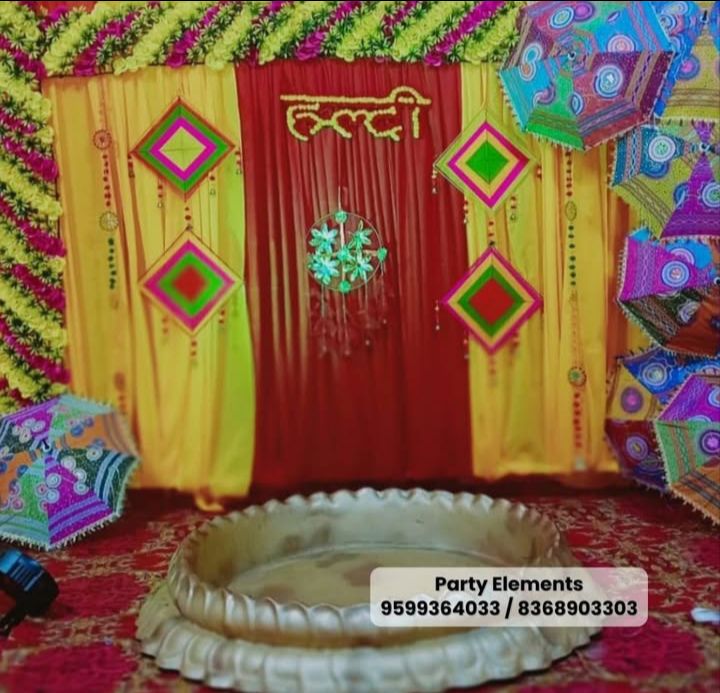 Haldi Ceremony Decoration Set