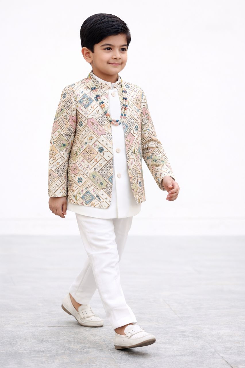 Kids Ethnic Indo With Jacket