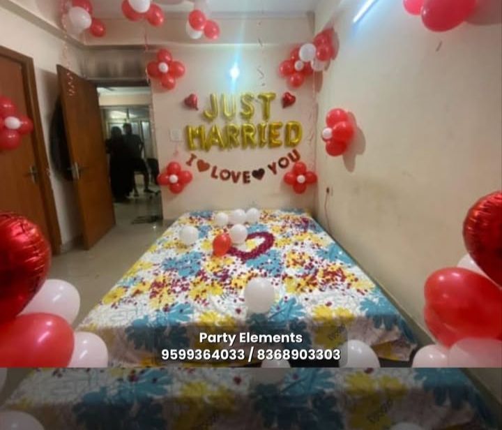 Just Married Balloon Decoration