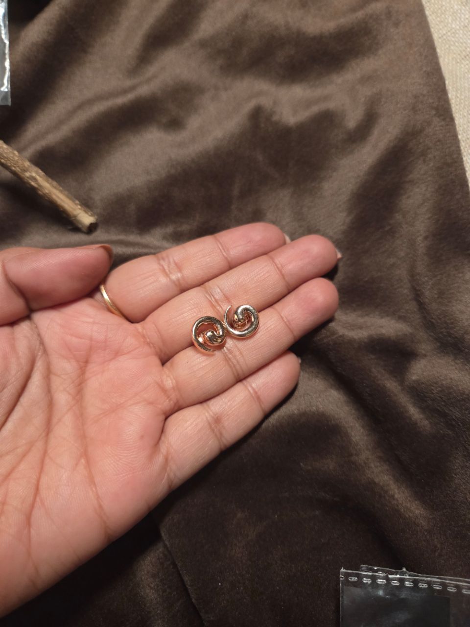 925 Silver Swirl Earrings view 3