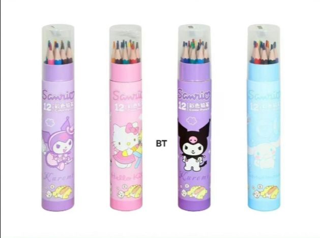 Sanrio 12 Color Pencils Set