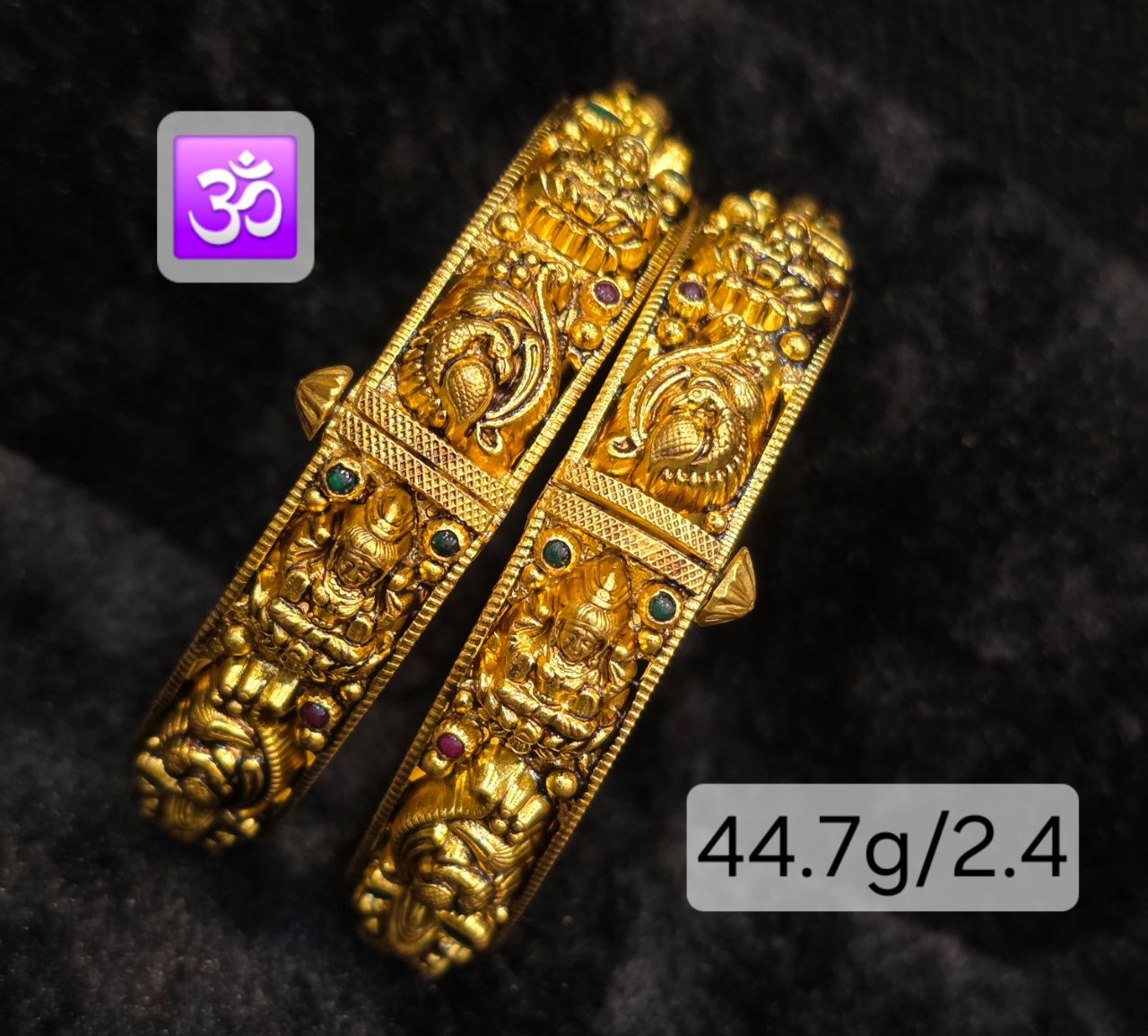 Gold Bangles - OM SILVER JEWELLERY view 4