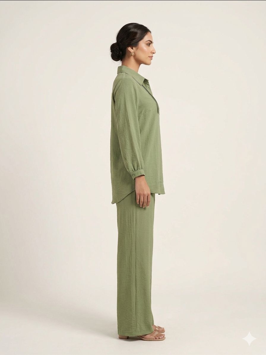 Poly Linen Co-ord Set view 2