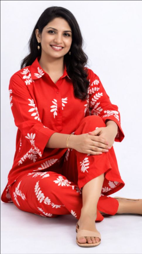 Fern Embroidery  Co-ord Set view 3