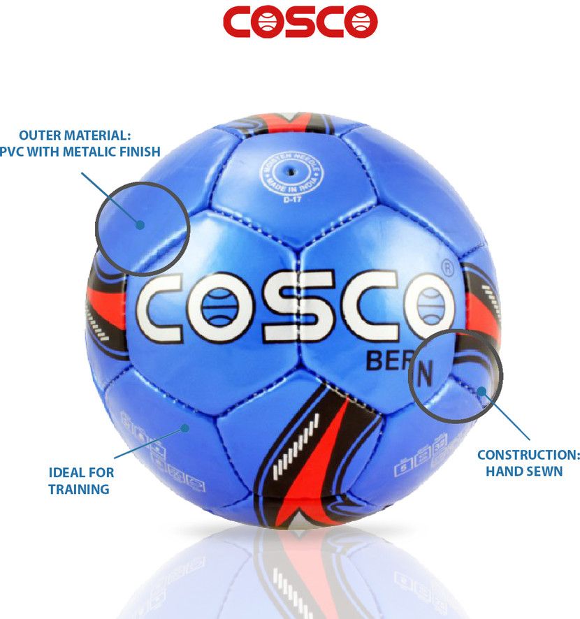 COSCO Berlin Football - Size: 5 (Standard, Pack of 1, Blue) view 3