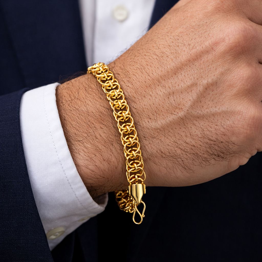 Gold Chain Bracelet view 3