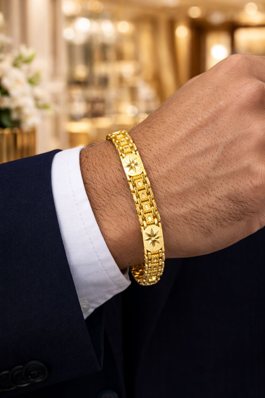 Elegant Gold Bracelet view 2