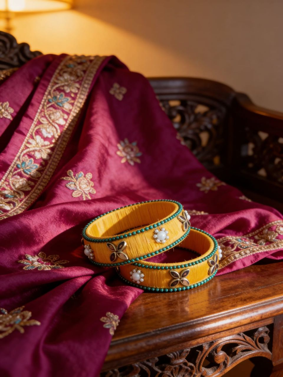 Traditional Yellow Bangles
