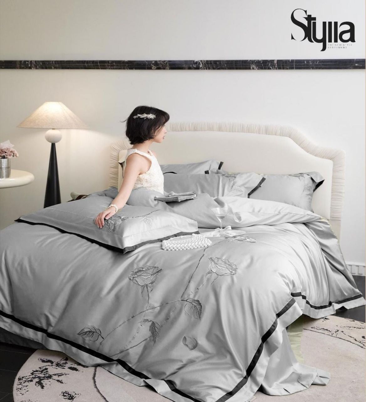 Rose Imported 4psc Comforter Set view 6