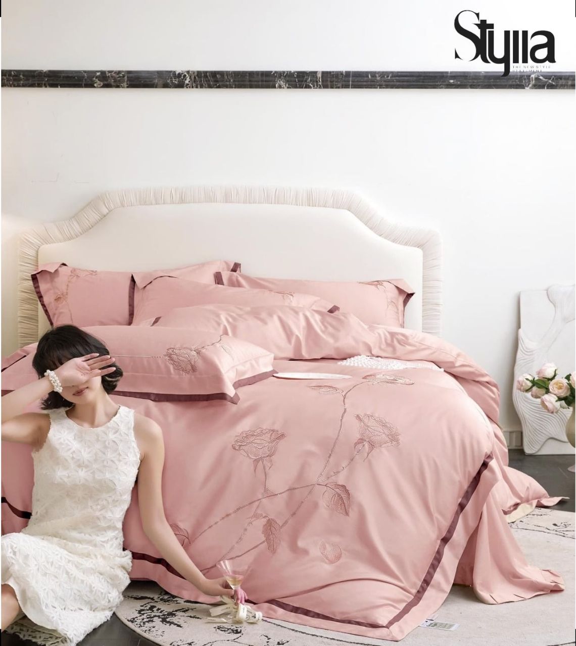 Rose Imported 4psc Comforter Set view 4