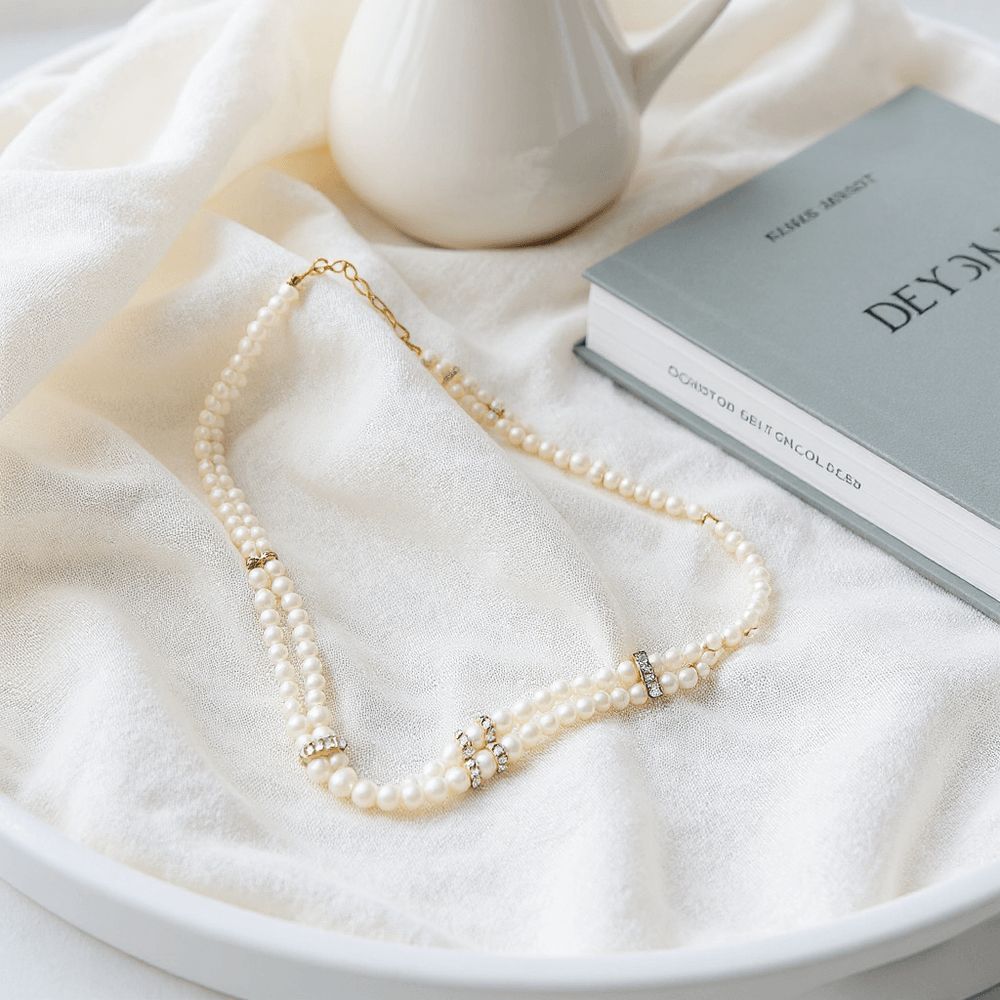 Elegant Pearl Necklace Single