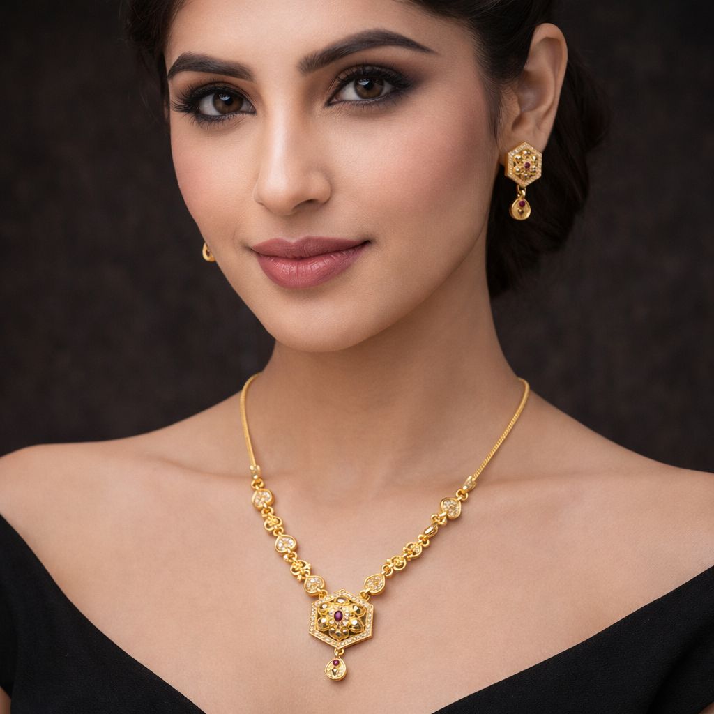 Designer Necklace Set by Aviraam view 3