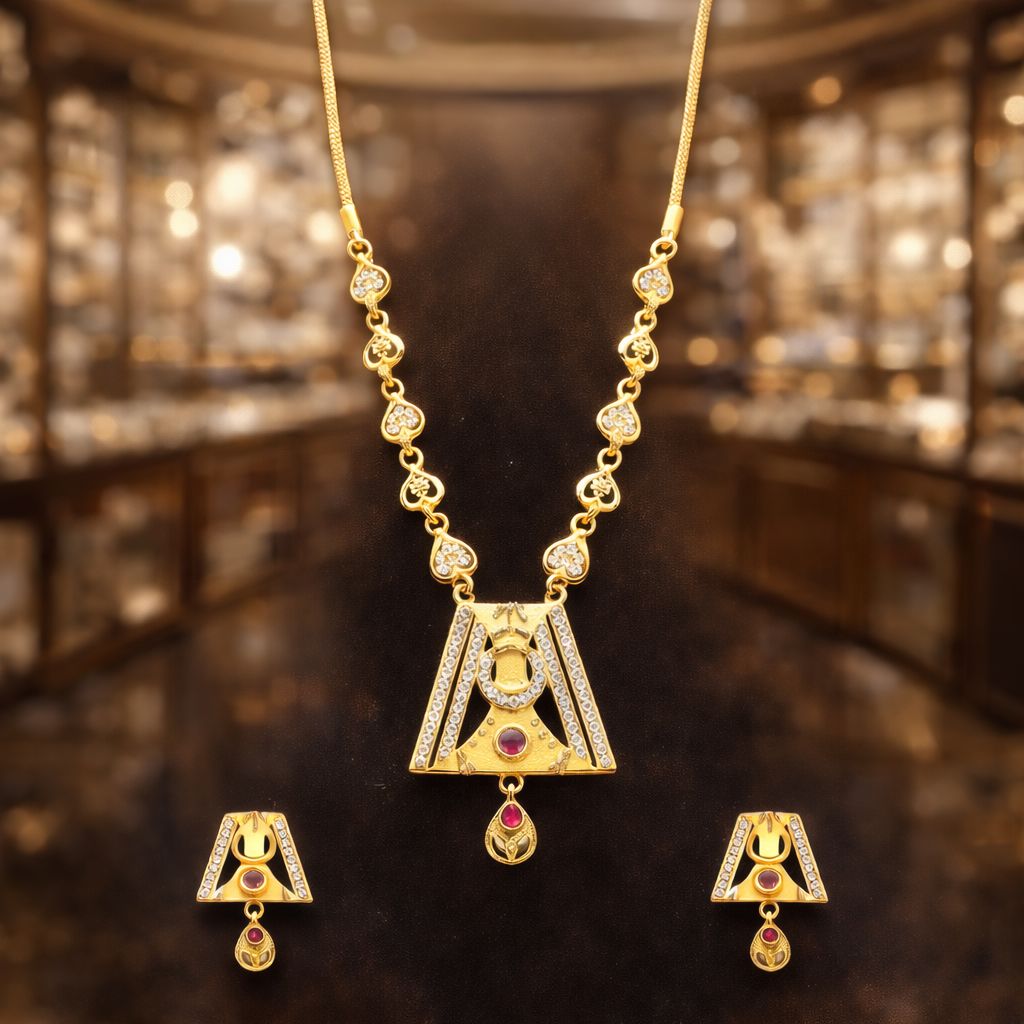Gold Pendant Set02 view 3