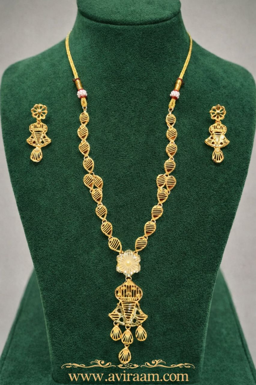 Aviraam Gold Necklace Set06 view 2