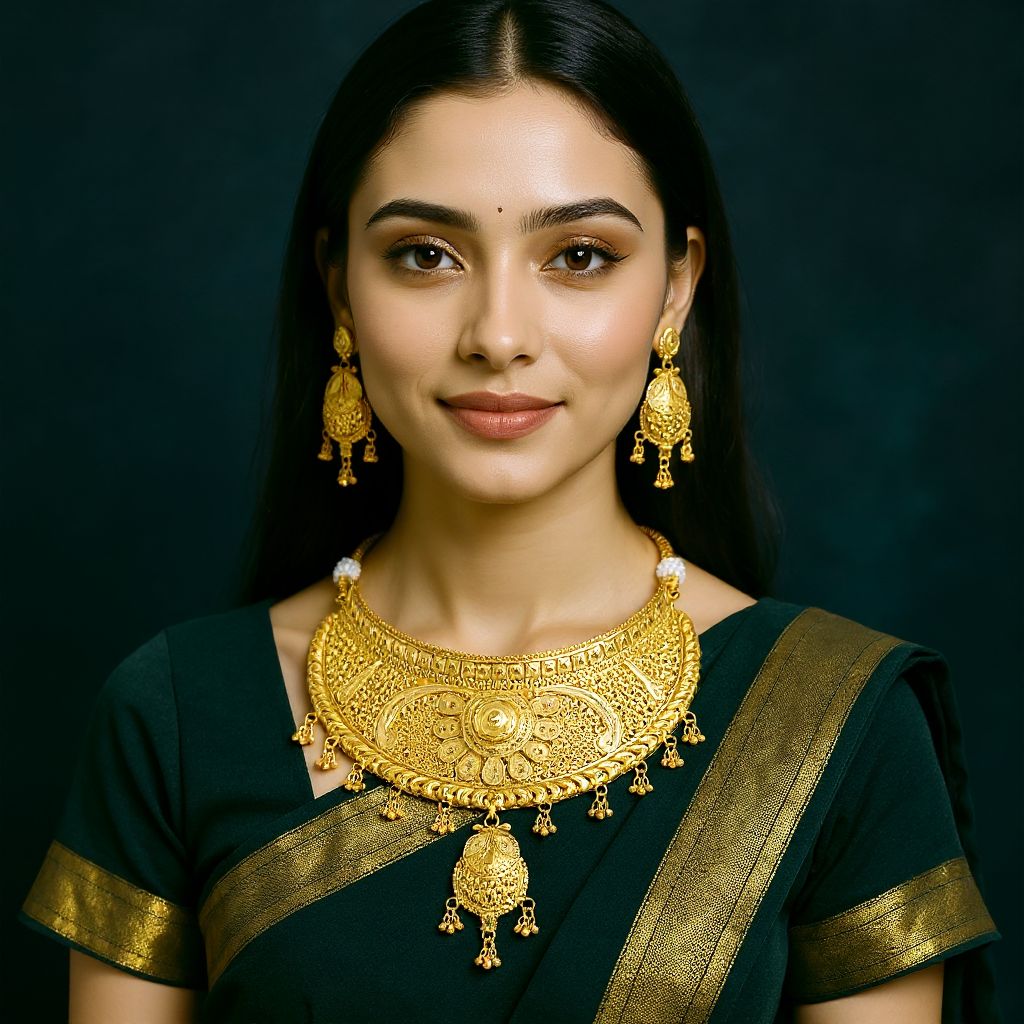 Traditional Gold Necklace Gr view 2
