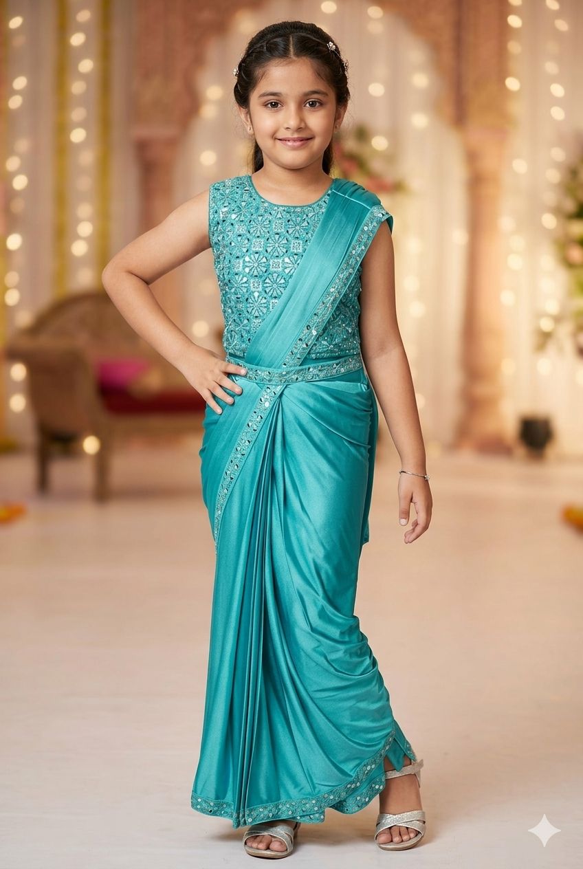 HALF SAREE DRESS