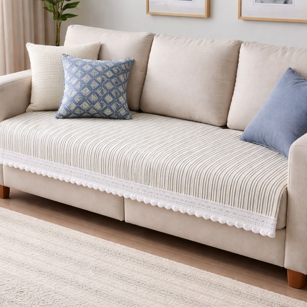 Striped Sofa Cover,27 Inchi Width view 2