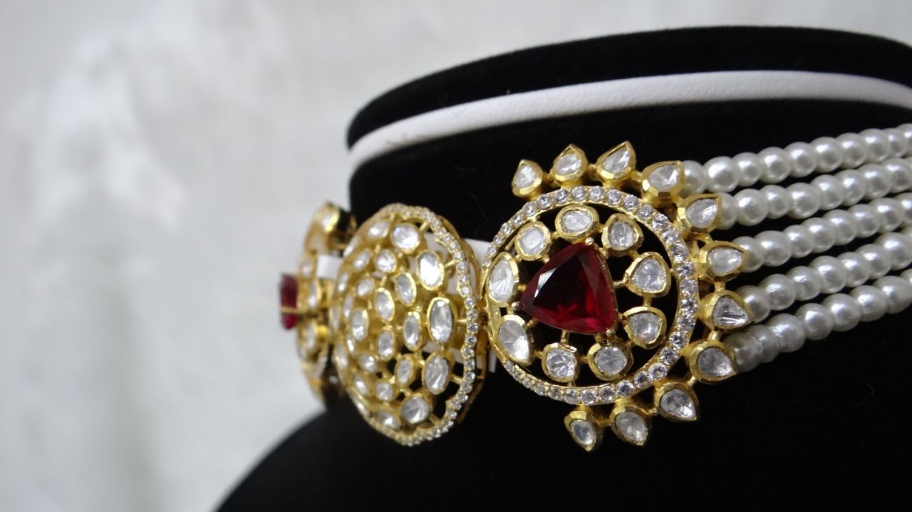 Scarlet Choker Set (925 Silver) view 3