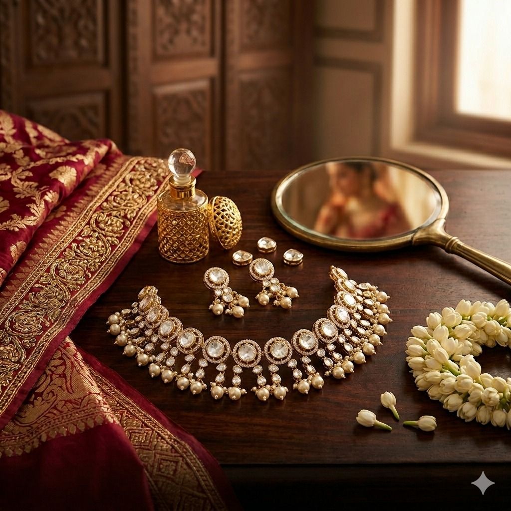 Stunning Traditional Choker Set (925 Silver)
