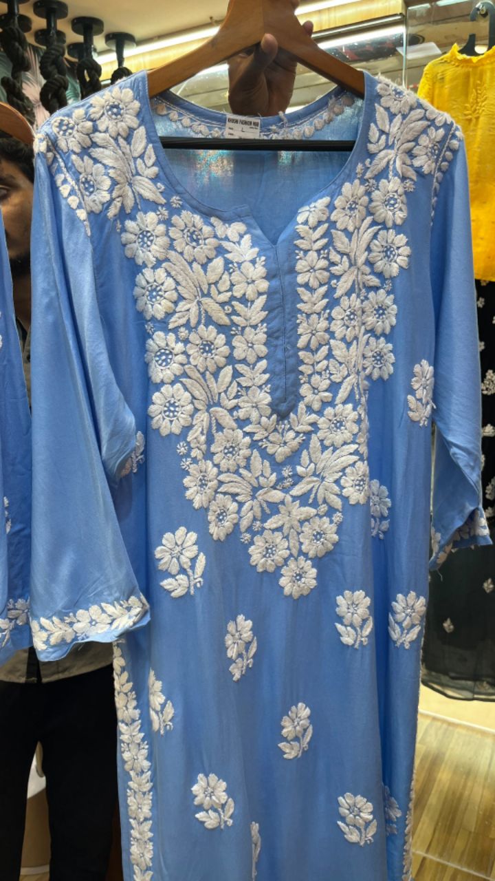 Pure Modal 2 Piece Kurti Plazo Set✨ view 2