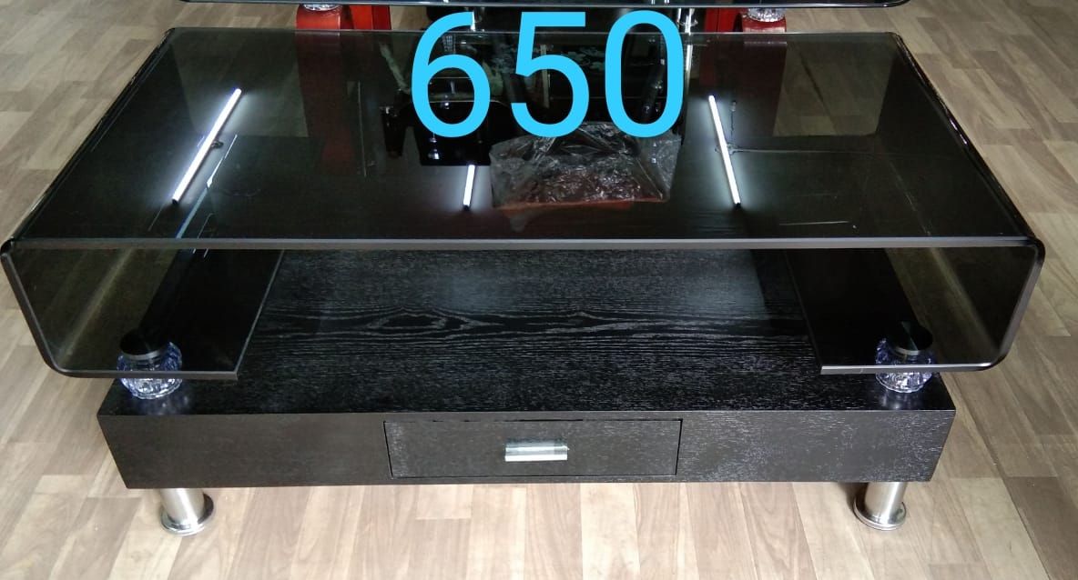 Elegant Glass Coffee Table 650 view 2