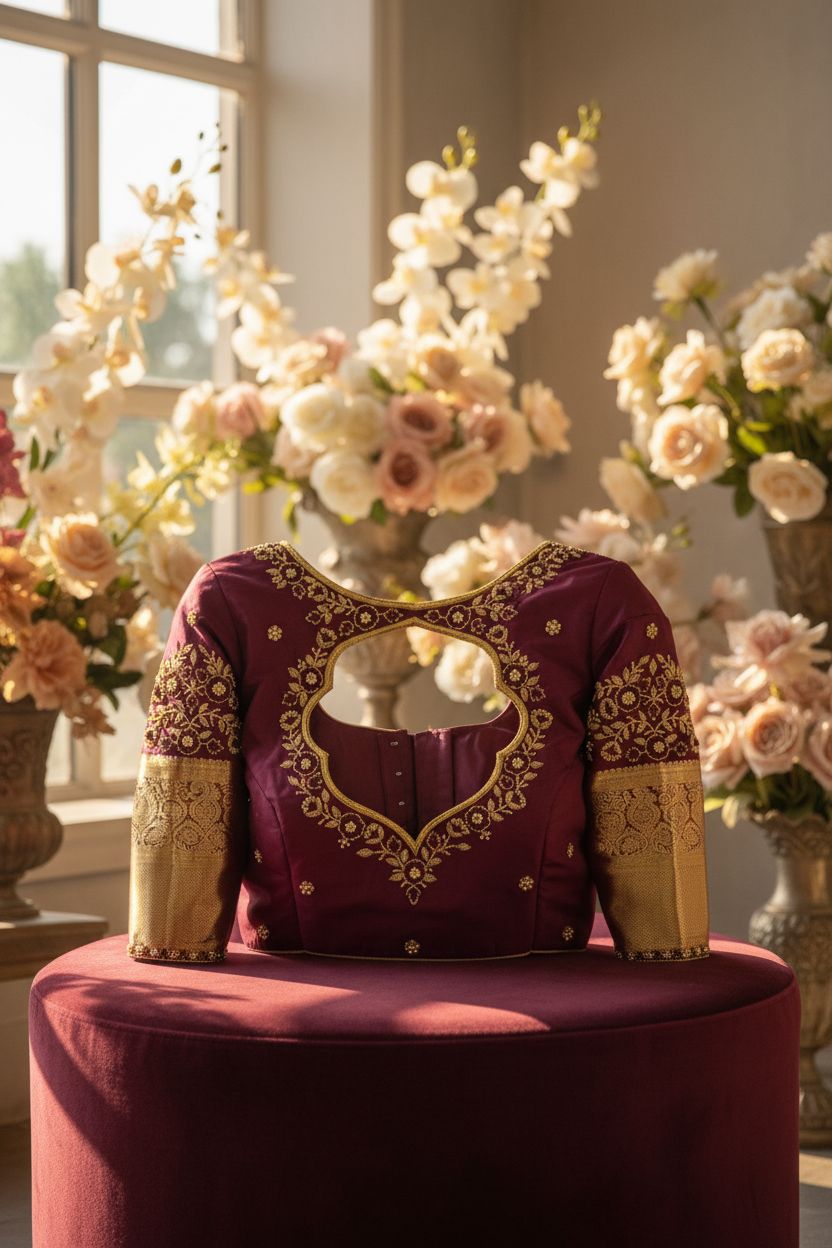 Embroidered Blouse - Vijay Boutique
