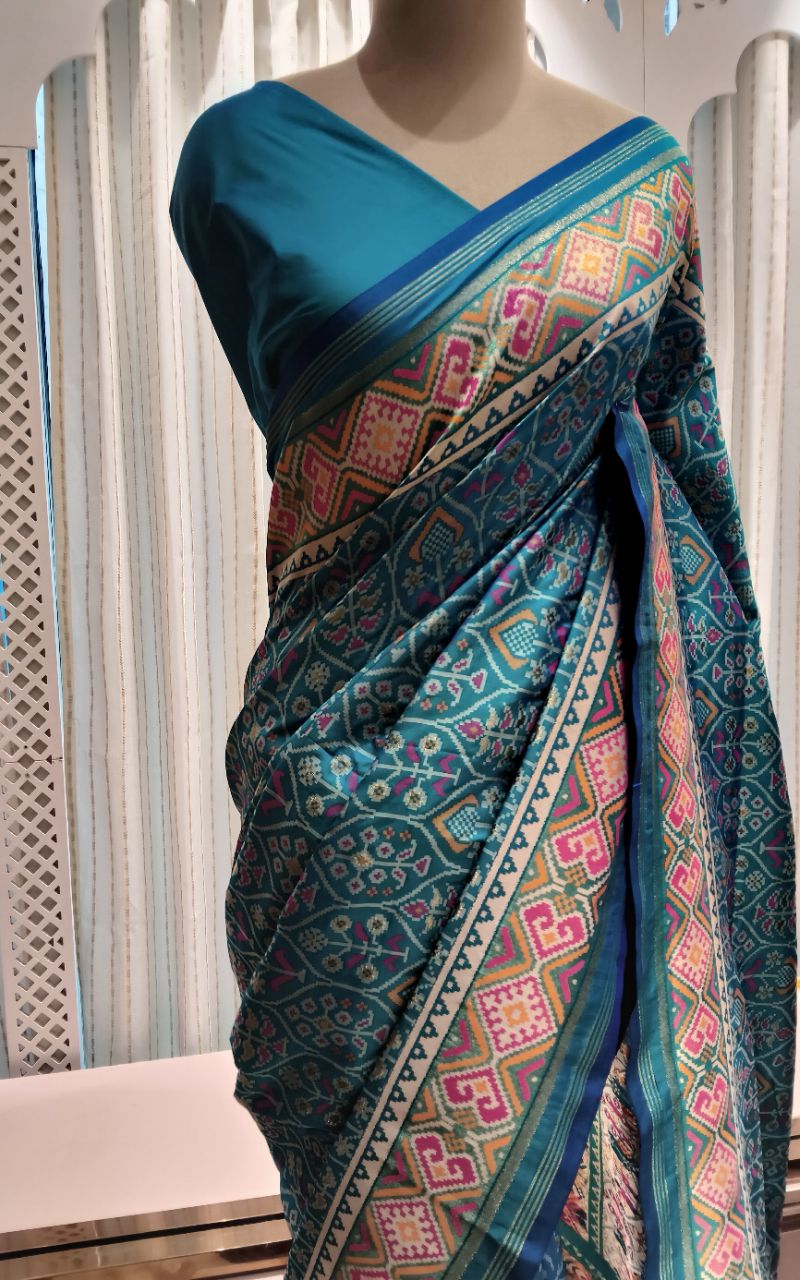 Patola Semi Silk Saree With Full Weaving view 2