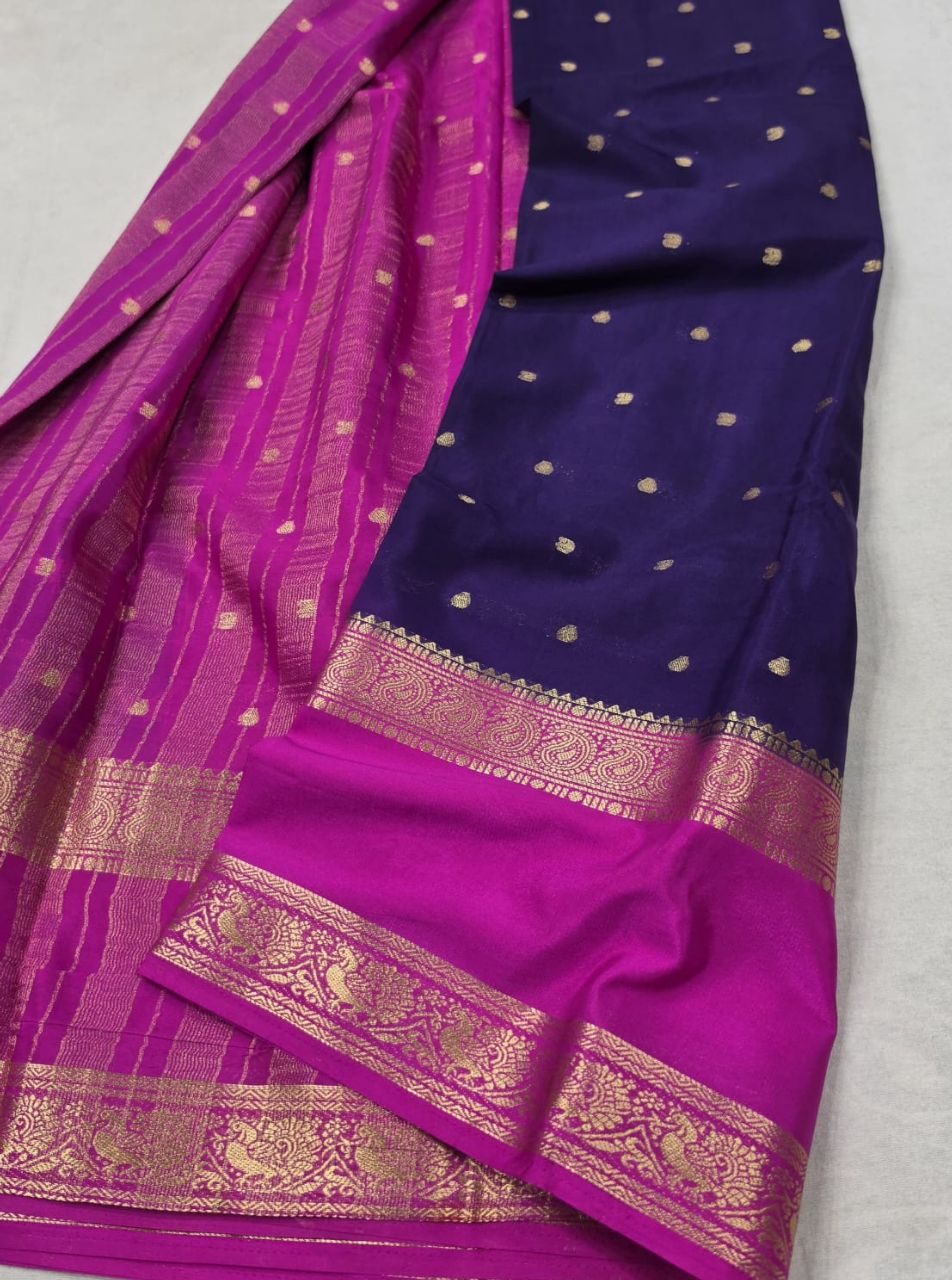 Semi  Mysore Silk Sarry