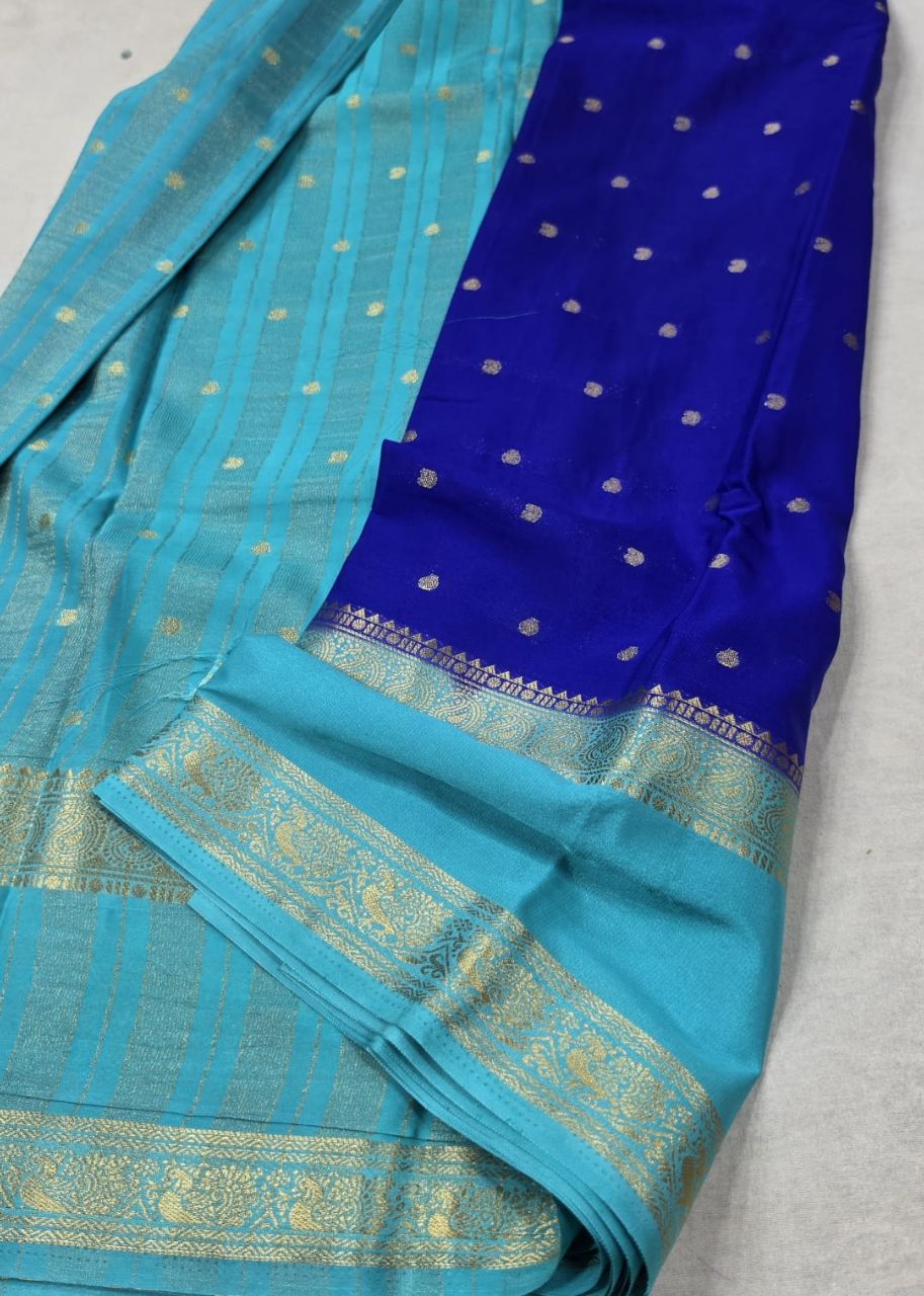 Vibrant Blue Saree
