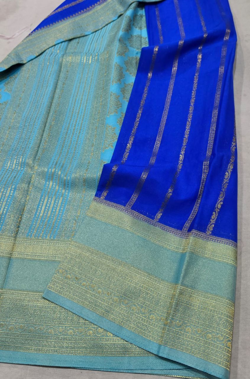 Elegant Purple Saree view 9