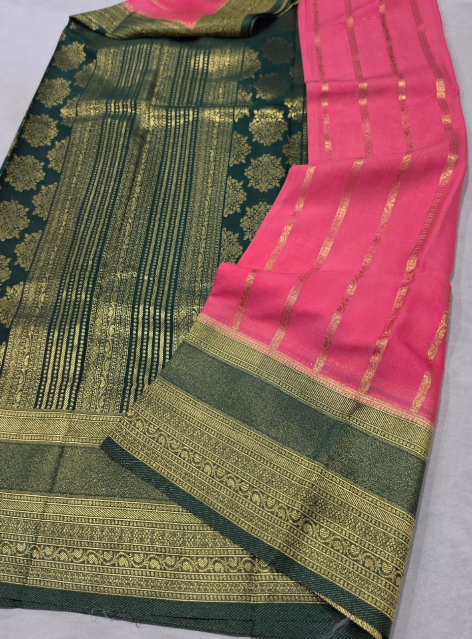 Elegant Purple Saree view 6