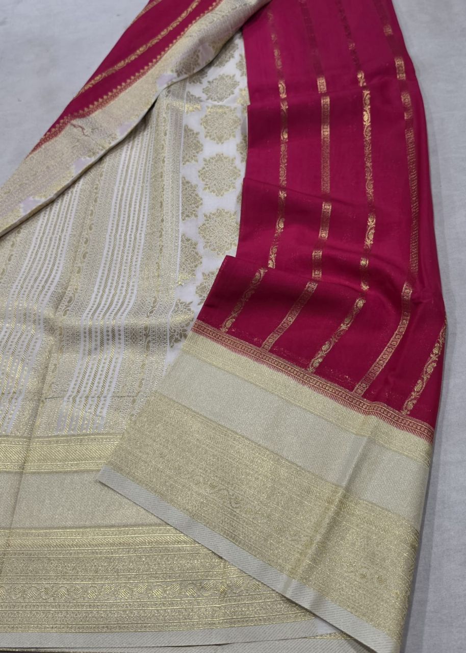 Elegant Purple Saree view 7