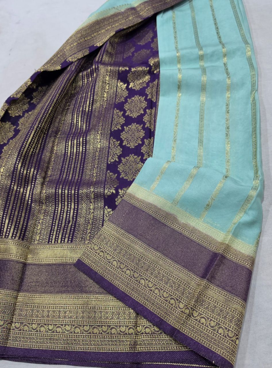 Elegant Purple Saree view 10