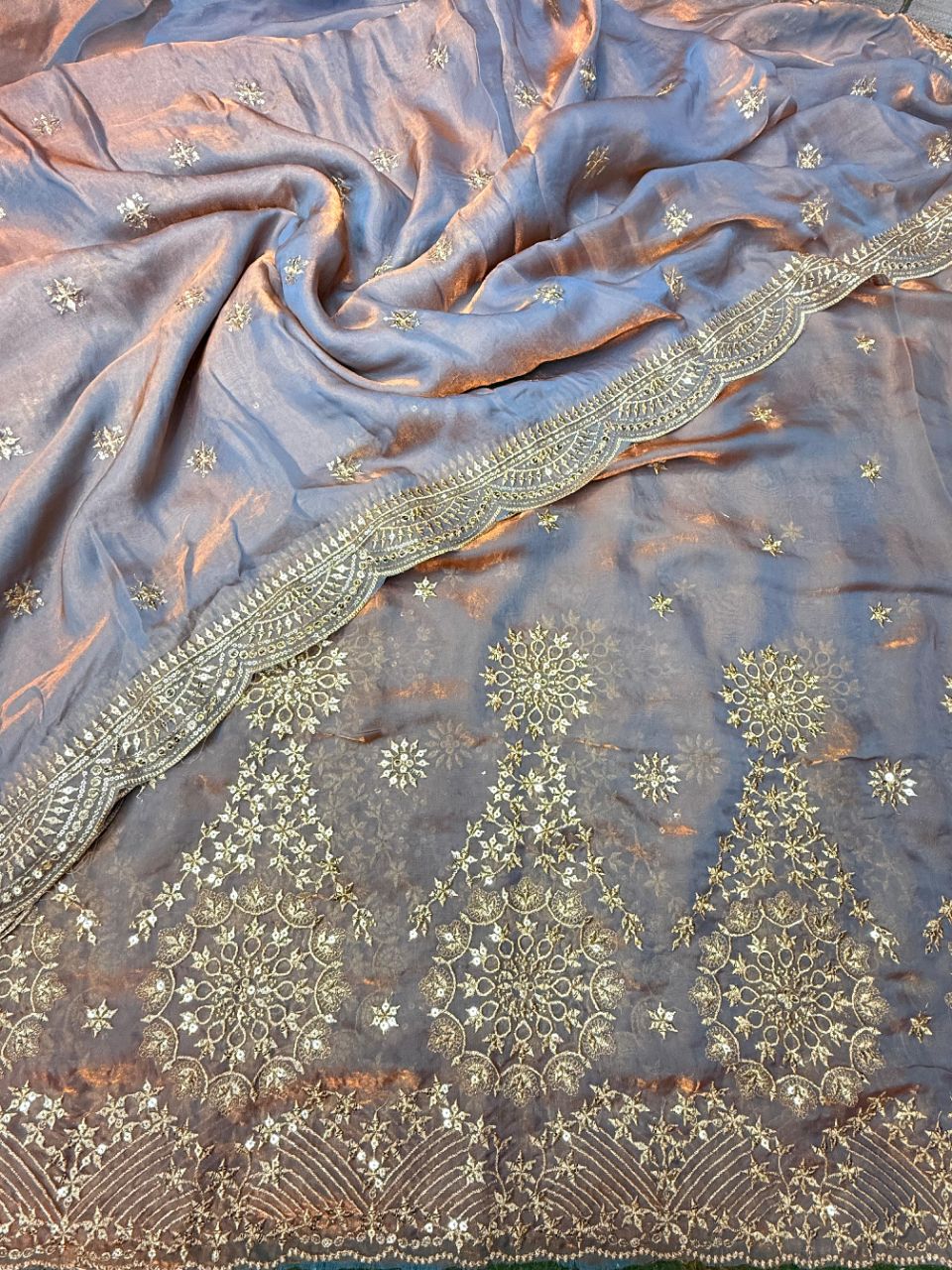 Elegant Embroidered Saree
