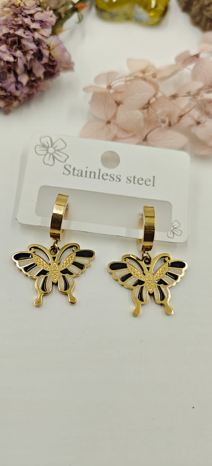 Butterfly Anti-Tarnish Earrings view 2