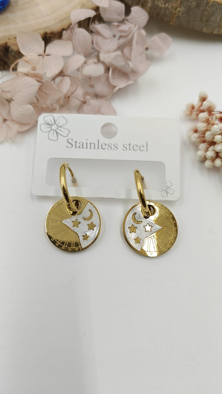Moon and Stars Earrings view 2